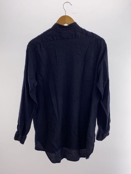 COMOLI / 23SS/WOOL SILK PULLOVER SHIRT/長袖シャツ/2/ウール/NVY/X01-02016 COMOLI(コモリ) / 23SS/WOOL SILK PULLOVER SHIRT/長袖シャツ/2/ウール