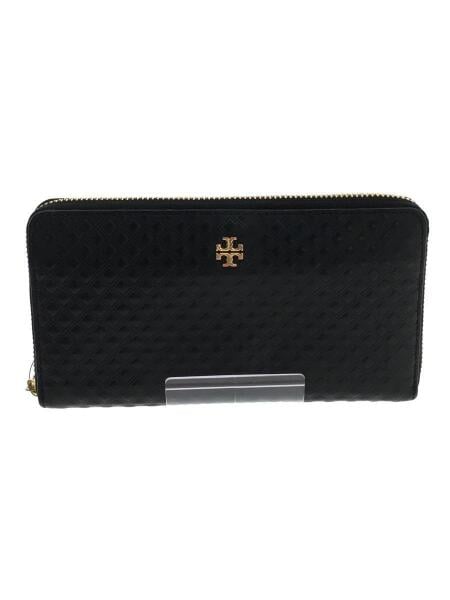 未使用TORY BURCHトリーバーチ　レザーラウンドジップ長財布　ブラック　黒 TORY BURCH(トリーバーチ) / 長財布/ラウンドジップ/レザー/ブラック