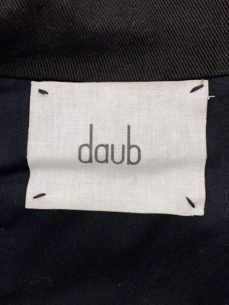 daub/HOODED LONG ZIP COAT/コート/50/コットン/BLK/FALL-WINTER