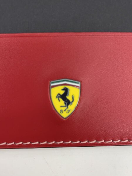 Ferrari(フェラーリ) / カードケース&キーホルダーセット/レザー/RED 