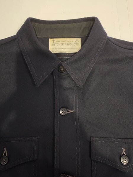 BUTCHER PRODUCTS(ブッチャープロダクツ) / 長袖シャツ/--/ウール/NVY