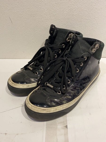 JIMMY CHOO(ジミーチュウ) / ハイカットスニーカー/41/BLK | 中古品の 