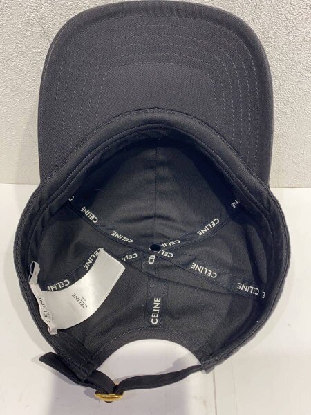 最終価格 CELINE Ｍサイズ キャップ CELINE(セリーヌ) / キャップ/M/ポリエステル/BLK/メンズ/2AUA1242N