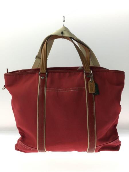 COACH(コーチ) / 2way/トートバッグ/キャンバス/レッド/70108 | 中古品 