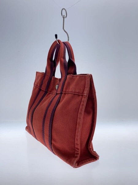 HERMES(エルメス) / トートバッグ/キャンバス/RED/無地/エールラインPM