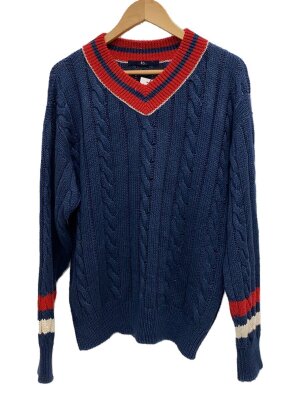 45rpm ニットパーカー　ウール　ボーダー　45R ジップアップ　ベージュ　S 45rpm ニットパーカー 45rpm ニットパーカー ウール ボーダー 45R