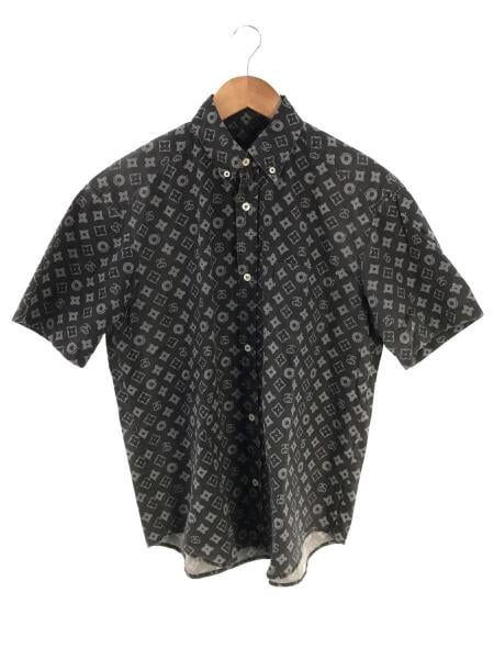 STUSSY 半袖シャツ　90s モノグラム STUSSY(ステューシー) / 90s/モノグラム/半袖シャツ/S/コットン/BLK/総