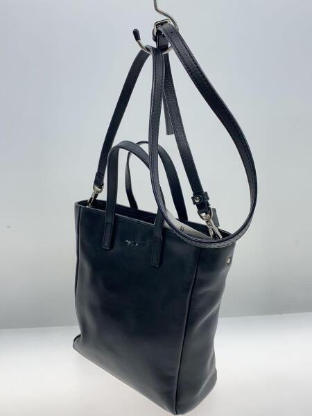 agnes b.(アニエスベー) / ショルダーバッグ/レザー/BLK/QAS01-03