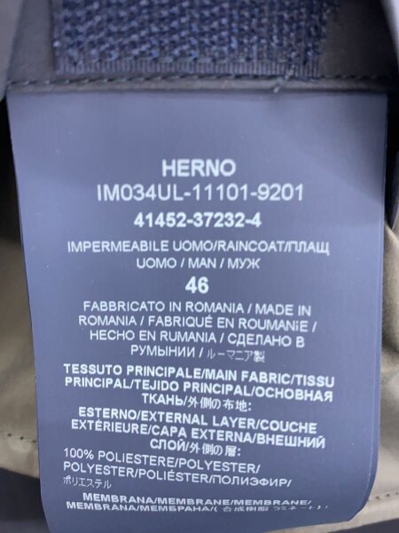 HERNO(ヘルノ) / モッズコート/46/ポリエステル/NVY/IMO034UL | 古着の