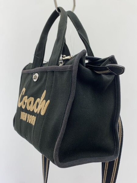 コーチ ショルダーバッグ COACH(コーチ) / ショルダーバッグ/コットン/BLK/CP164 上部色移り有