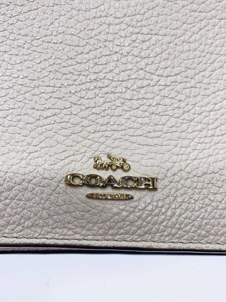 COACH(コーチ) / ショルダーウォレット/レザー/WHT | 中古品の販売 