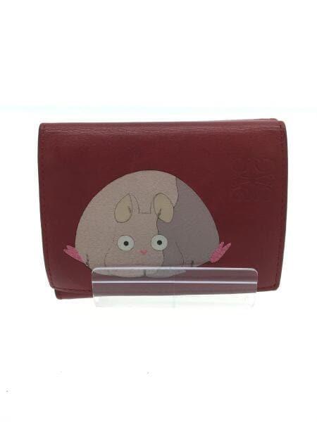 LOEWE(ロエベ) / 3つ折り財布/レザー/RED/レディース/スタジオジブリ