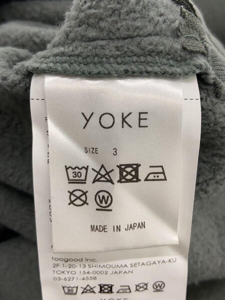 YOKE(ヨーク) / スウェット/3/コットン/GRN/YK21AW0279CS/21AW  