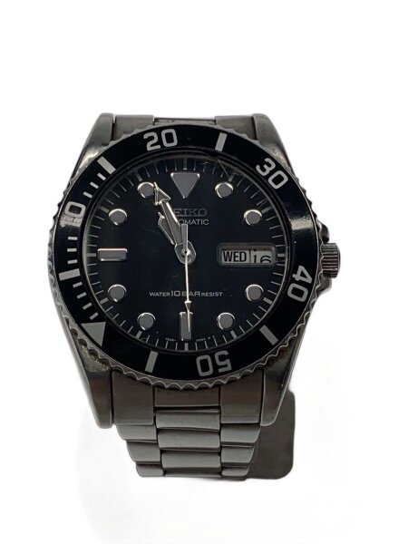 SEIKO(セイコー) / 自動巻腕時計/アナログ/ステンレス/BLK/SLV/7S26 