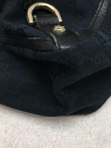 GUCCI(グッチ) / トートバッグ/キャンバス×レザー/GGキャンバス/BLK/総