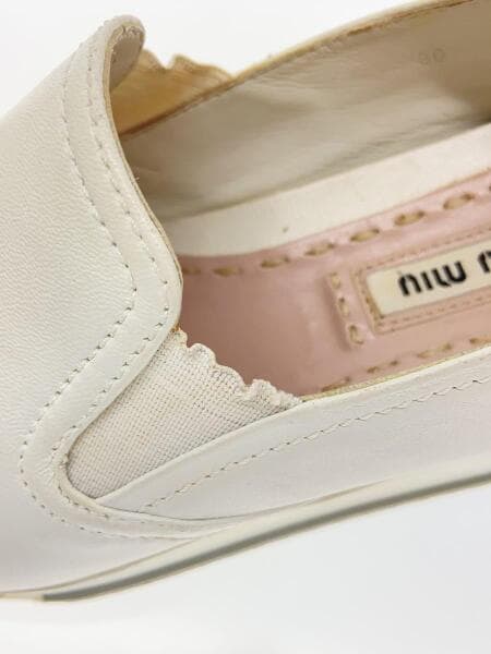 MIU MIU(ミュウミュウ) / メタルトゥスリッポン/ローカットスニーカー  