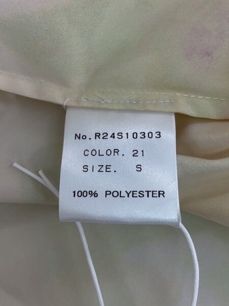 Rumche(ラムシェ) / Crystal Flower Paint Dres/半袖ワンピース/S/YLW