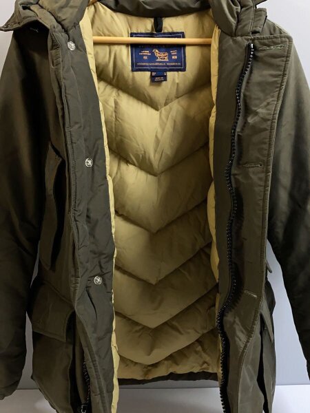 Woolrich / ダウンジャケット/S/ナイロン/KHK/1702061 Woolrich(ウールリッチ) / ダウンジャケット/S/ナイロン/KHK/1702061