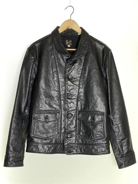 LEVIS menloレザージャケット Levis Vintage 1930's Menlo Leather Cossack Jacket Black XL