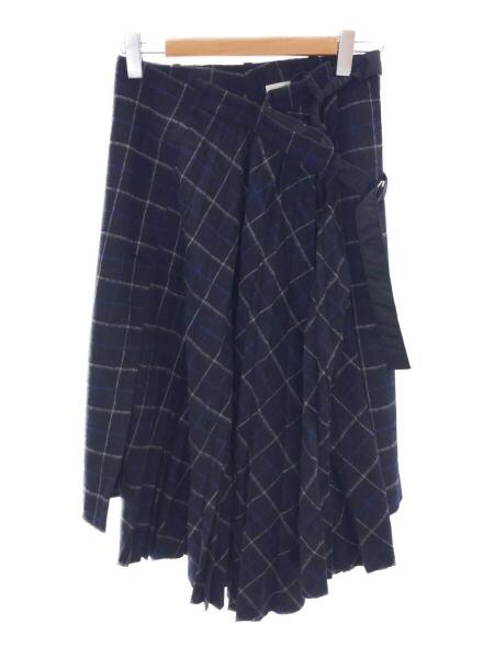 sacaiサカイチェックスカート