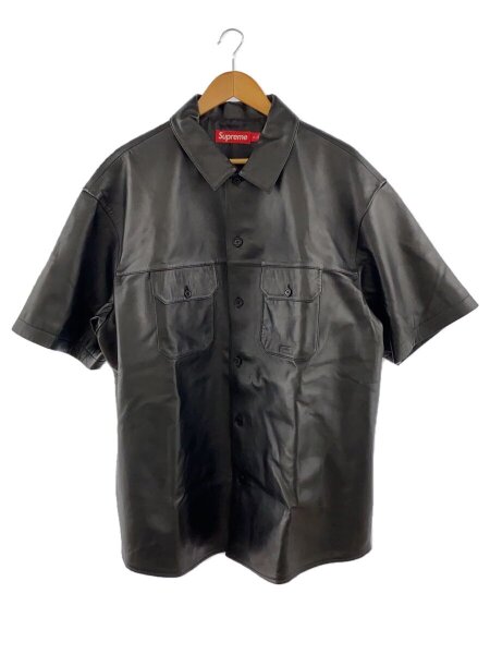 Supreme(シュプリーム) / S/S Leather Work Shirt/XL/レザー/BLK 