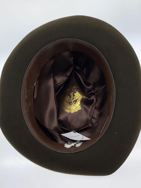 美品】ボルサリーノ ブラウン 中折れウールハット 58 収納ケース付