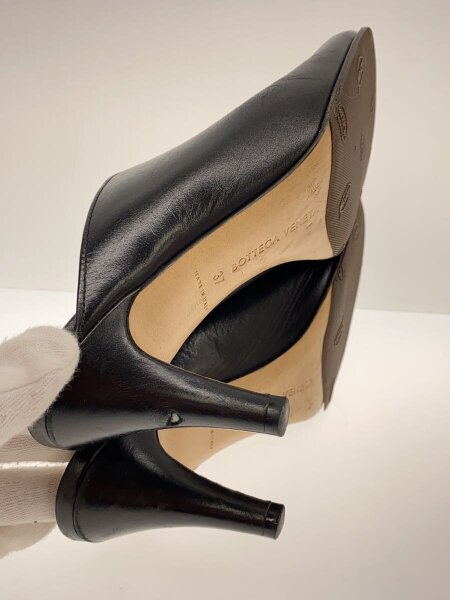 BOTTEGA VENETA レザー ミュール ヒール ブラック BOTTEGA VENETA 