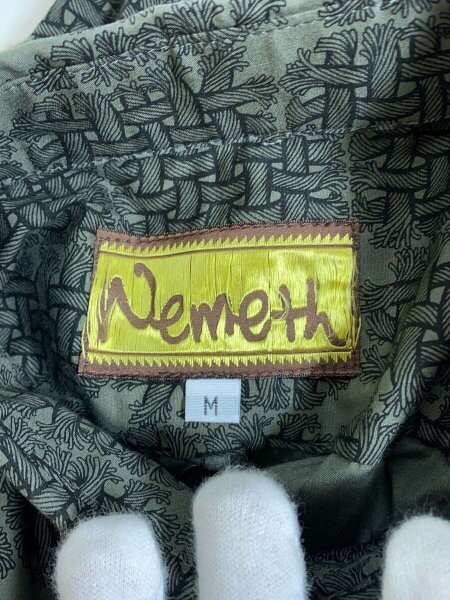NEMETH(ネメス) / 5471/縄/紐/長袖シャツ/M/コットン/GRY/総柄