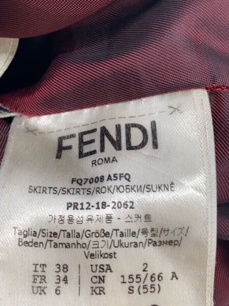 FENDI(フェンディ) / スカート/38/ウール/BEG/チェック/FQ7008 A5FQ