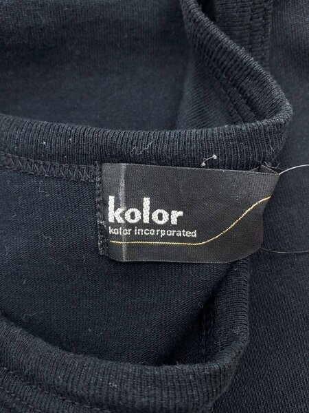 kolor(カラー) / カラーインコーポレイテッド/Tシャツ/2/コットン/BLK 