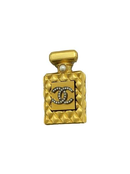 【新品未使用】CHANEL シャネル 香水瓶 ブローチ ラインストーン CHANEL(シャネル) / ブローチ/香水瓶/ラインストーンココマーク/GLD