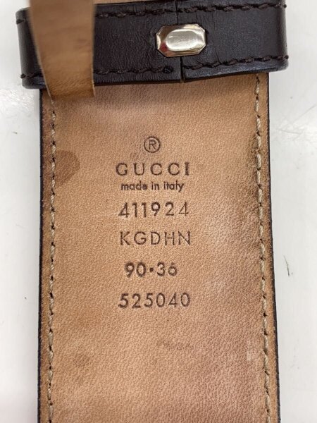 GUCCI(グッチ) / ベルト/レザー/CML/総柄/メンズ/411924 KGDHN | 中古