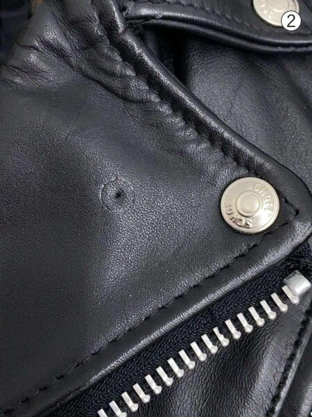 Schott Perfecto ブラックレザーライダースジャケット 34 Schott(ショット) / ダブルライダースジャケット/34/レザー/BLK