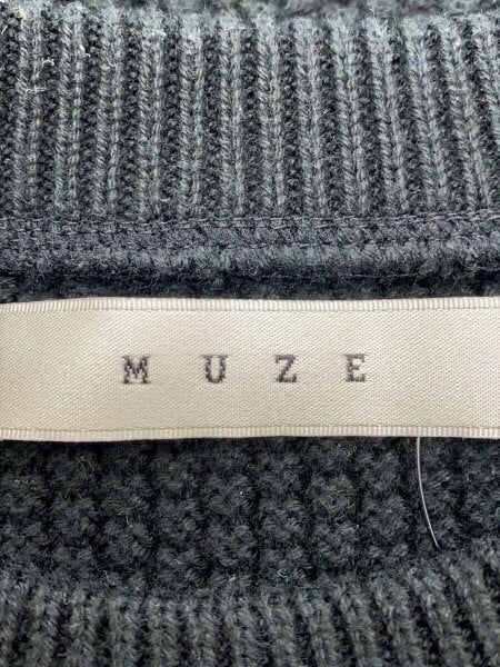 MUZE(ミューズ) / ニット・セーター(厚手)/--/コットン/BLK/M14W-KN1 