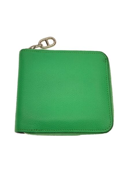 HERMES(エルメス) / 2つ折り財布/レザー/グリーン/メンズ 