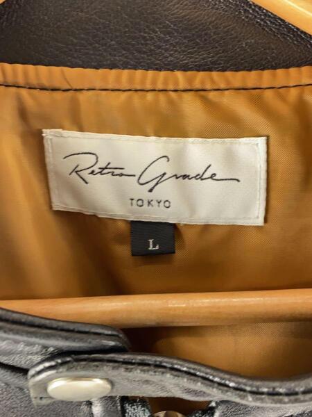 RETRO GRADE(レトログレード) / シングルライダースジャケット/L/羊革