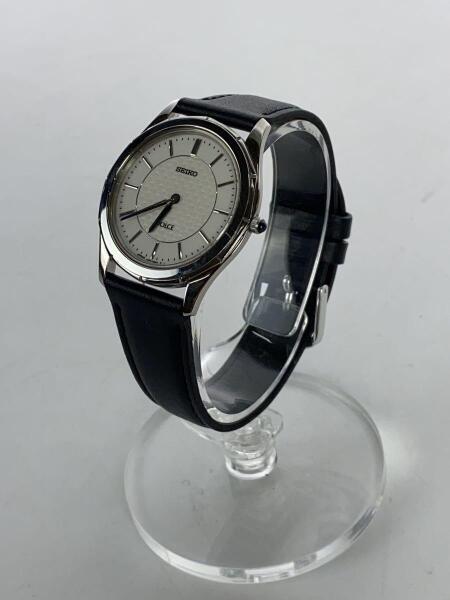 SEIKO(セイコー) / クォーツ腕時計/アナログ/レザー/WHT/BLK/4J40-0AB0 