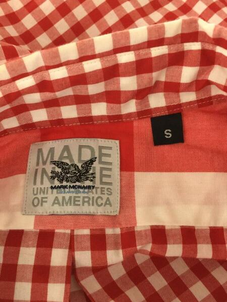 MARK MCNAIRY(マークマクナイリー) / 半袖シャツ/S/コットン/RED 