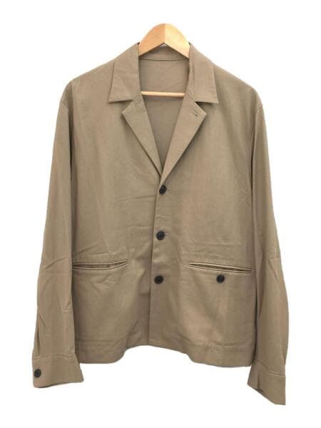URU(ウル) / 19AW/COTTON RAYON JACKET/1/レーヨン/ベージュ/無地 