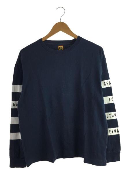 Human Made ネイビー 長袖 HUMAN MADE ネイビー ヘンリーネック長袖カットソー - メルカリ