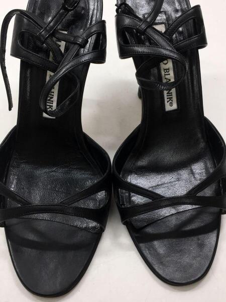MANOLO BLAHNIK(マノロブラニク) / サンダル/36/BLK | 中古品の販売