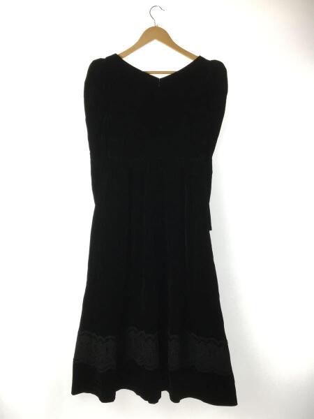 Her lip to(ハーリップトゥ) / 長袖ワンピース/M/ベロア/BLK  