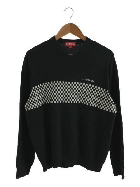 Supreme(シュプリーム) / 18SS/CHECKERED PANEL CREWNECK SWEATER/M 