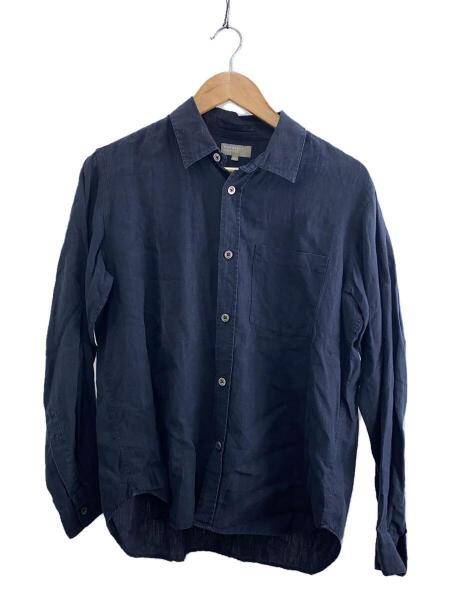 マーガレットハウエルMARGARET HOWELL リネンシャツネイビーM