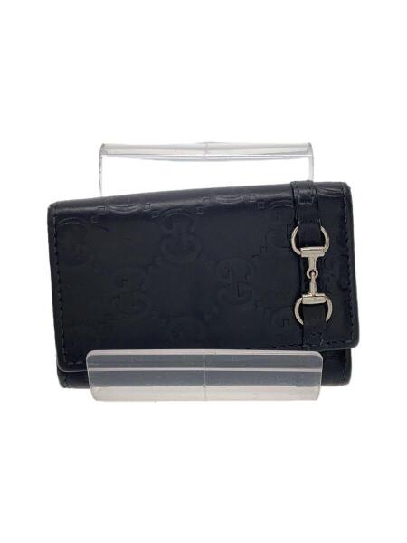 GUCCI(グッチ) / グッチシマ/ホースビット/6連キーケース/レザー/BLK 