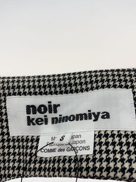 noir kei ninomiya(ノワールケイニノミヤ) / ベスト/S/ウール/BLK/千鳥 