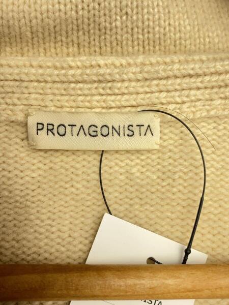 PROTAGONISTA プロタゴニスタ セーラーカラー ベルスリーブ ニットセーター PNT-KT-29 サイズF アイボリー レディース 古着 中古 USED PROTAGONISTA(プロタゴニスタ) / セーラーカラーニット/セーター/ベル