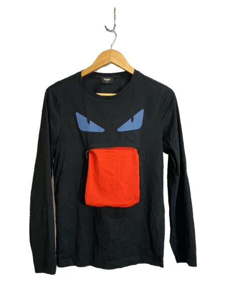 FENDI(フェンディ) / Tシャツ/46/コットン/BLK/プリント/モンスター 