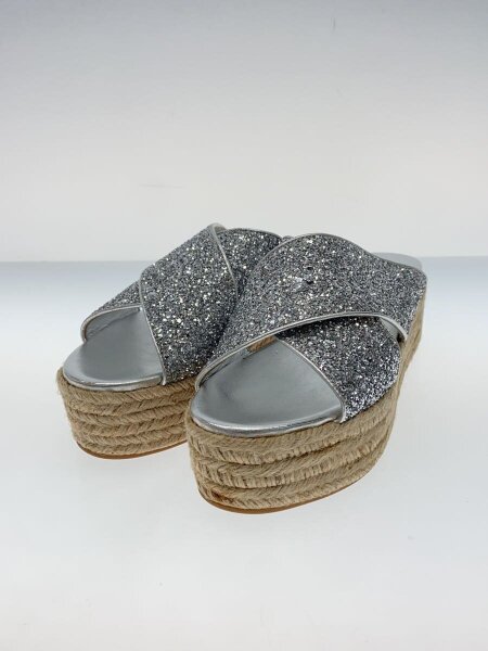 MIU MIU(ミュウミュウ) / グリッター/サンダル/38/SLV | 中古品の販売  