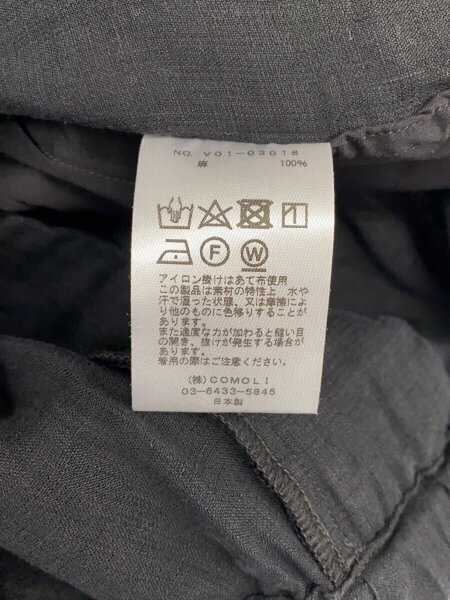 COMOLI(コモリ) / 22SS/リネンWクロスドローストリングパンツ/3/リネン